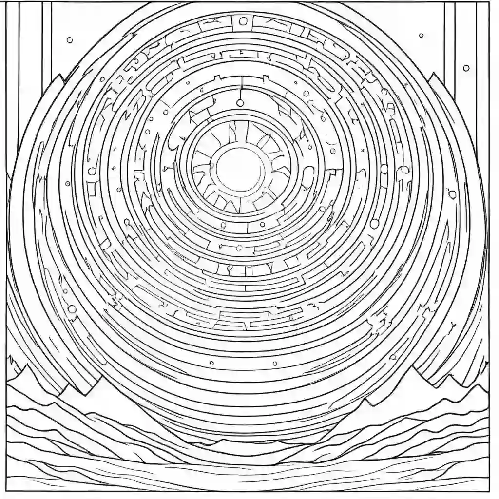 Northern Lights coloring pages